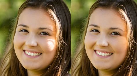 how to remove sun glare from face in photoshop