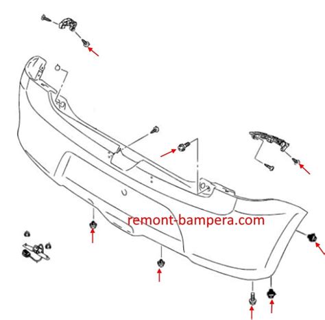 how to remove suzuki swift rear bumper