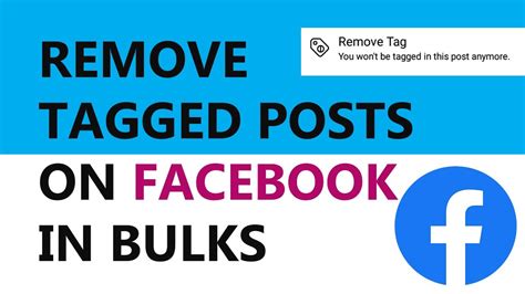 how to remove tagged posts on facebook