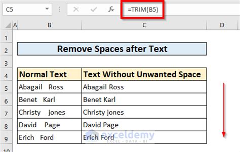 how to remove text after second space in excel