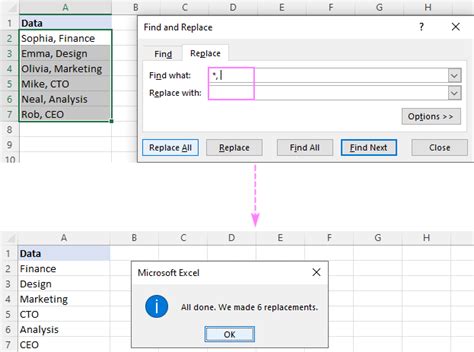 how to remove text before a specific character in excel formula