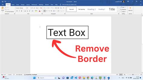 how to remove text boxes on word