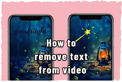 how to remove text from the video