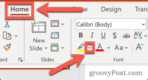 how to remove text highlight color in ppt
