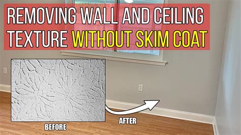 how to remove texture from walls that is painted without