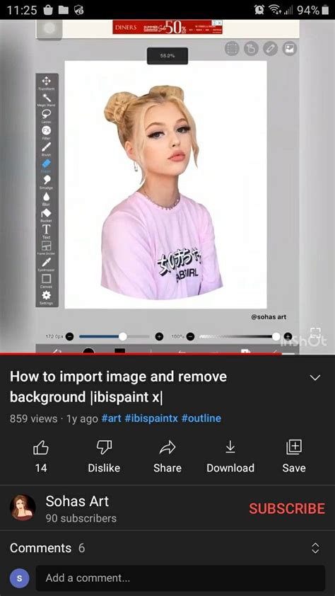 how to remove the background of a picture in ibispaint x
