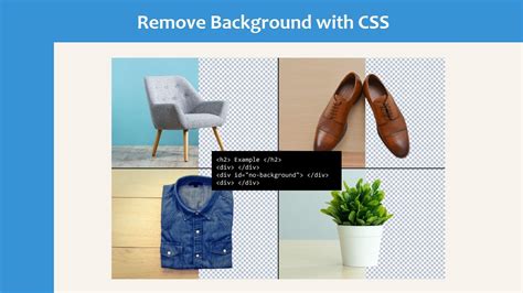 how to remove the background of image in css