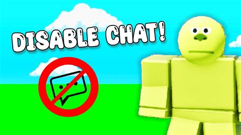 how to remove the chat in roblox
