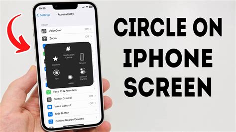 how to remove the circle on iphone
