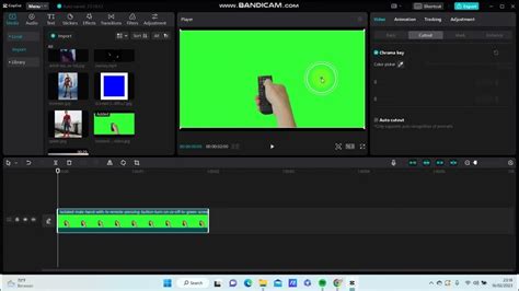 how to remove the green background in capcut