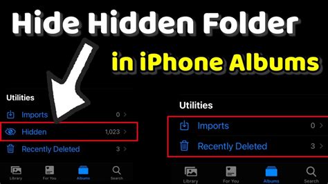 how to remove the hidden folder on iphone