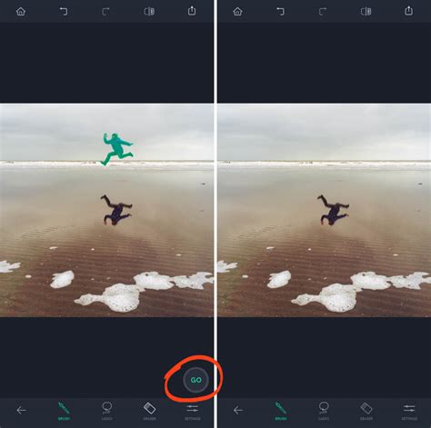 how to remove things from image iphone