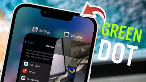 how to remove tiny green dot on iphone screen