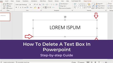 how to remove title text box in powerpoint
