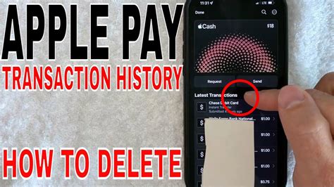 how to remove transaction history from apple pay