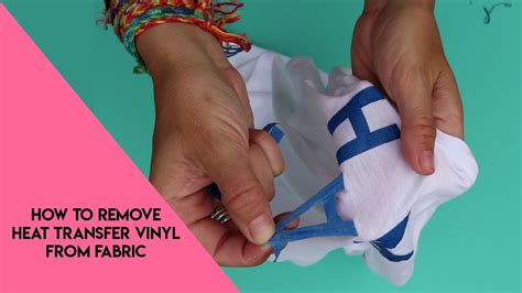 how to remove transfer print from fabric