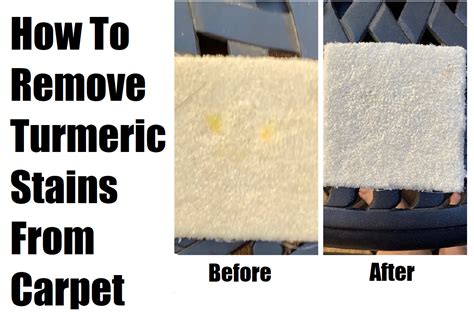 how to remove turmeric stain from the carpet