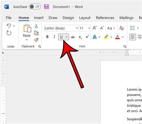 how to remove underline from text