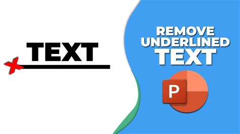 how to remove underline text in powerpoint