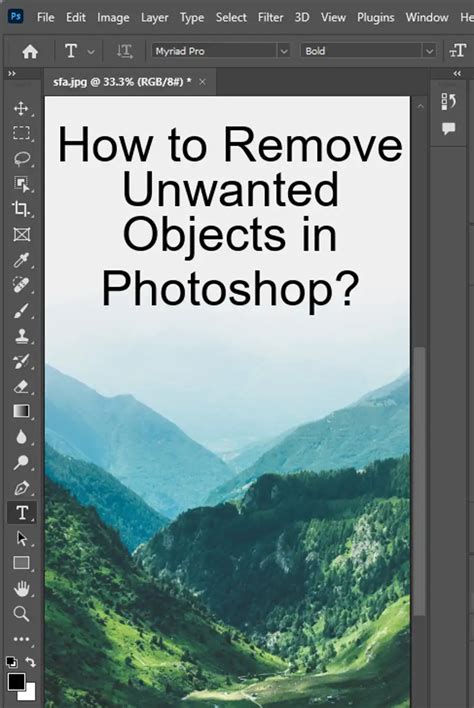 how to remove unwanted object from photoshop