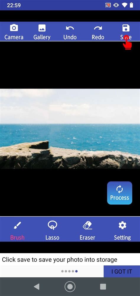 how to remove unwanted objects from photos in android