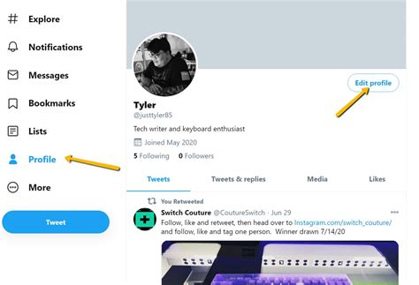 how to remove username from twitter search