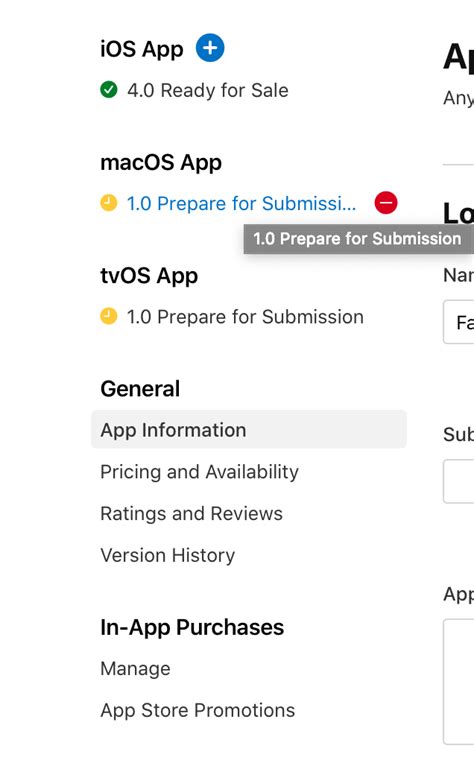 how to remove version from app store connect