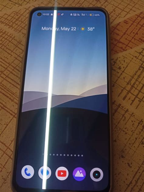 how to remove vertical lines on mobile screen