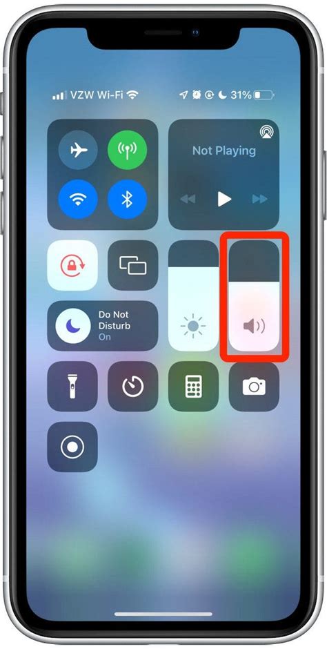 how to remove volume control from screen iphone