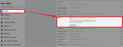 how to remove welcome message on facebook page