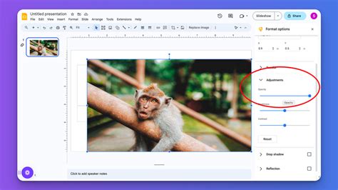 how to remove white background from picture in google slides