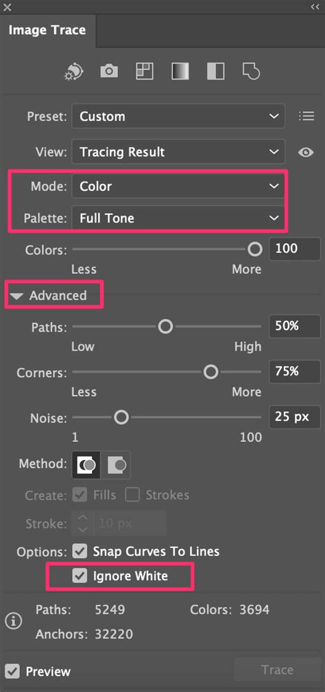 how to remove white background from traced image in illustrator