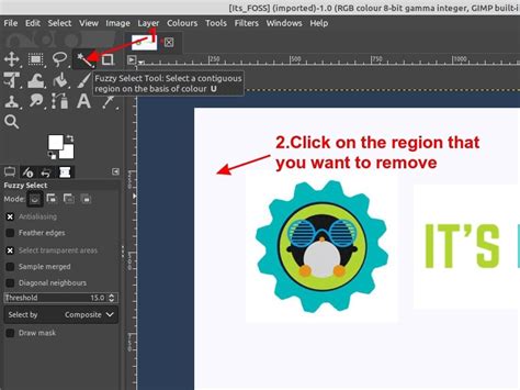 how to remove white background in gimp 2.10