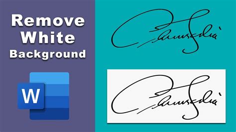 how to remove white background in word