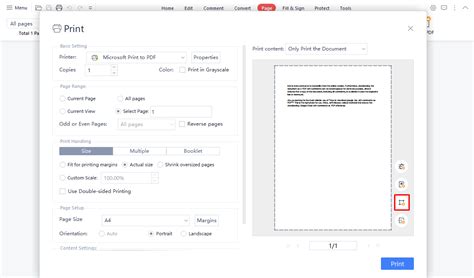 how to remove white border when printing pdf