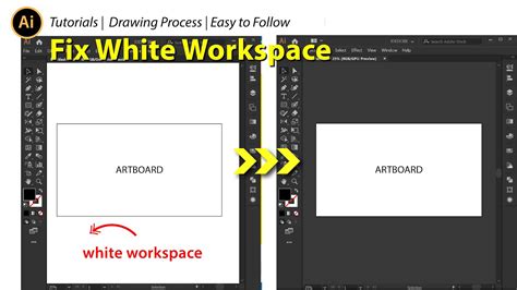how to remove white workspace in illustrator