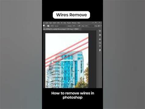 how to remove wires in photoshop beta