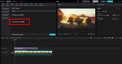 how to remove words from a video on capcut