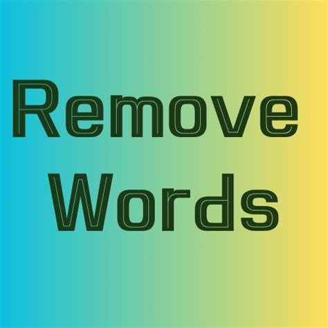 how to remove words in the video