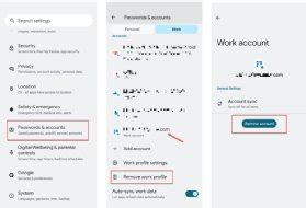 how to remove work profile app from android