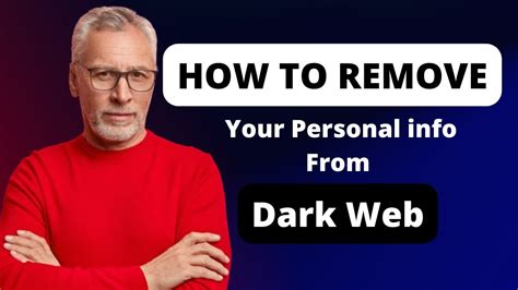 how to remove your data from dark web