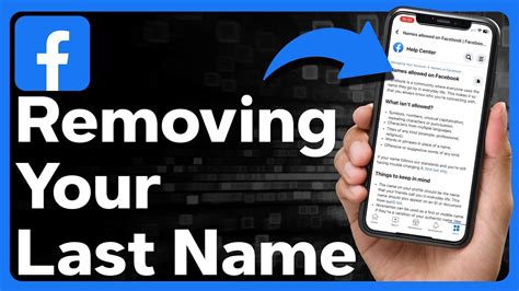 how to remove your name on fb
