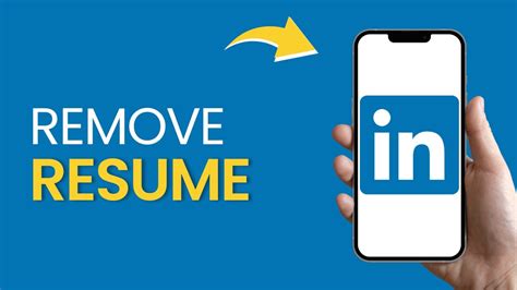 how to remove your resume in linkedin