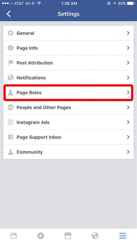 how to remove yourself as admin from facebook page on iphone