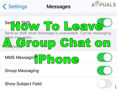 how to remove yourself from a group chat on iphone with android users
