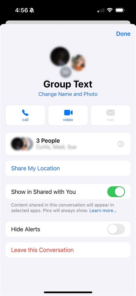 how to remove yourself from a group text iphone 15