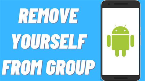 how to remove yourself from a group text message on android