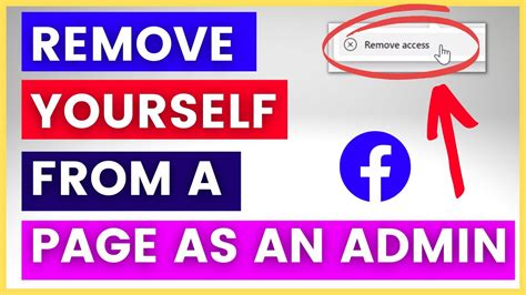 how to remove yourself from admin on facebook page