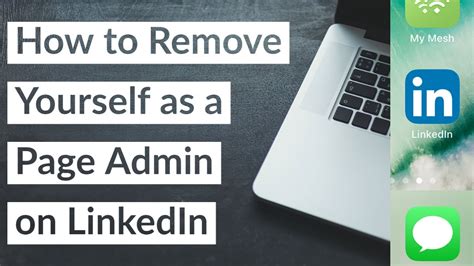 how to remove yourself from linkedin page admin