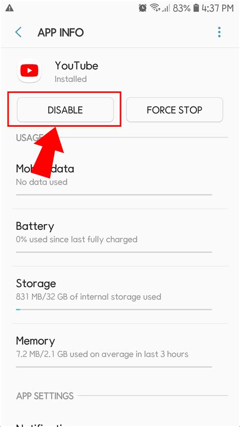 how to remove youtube in android phone